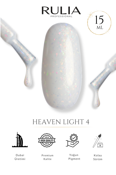 Rulia Heaven Light 4 Opal Beyaz Kalıcı Oje 15 ml