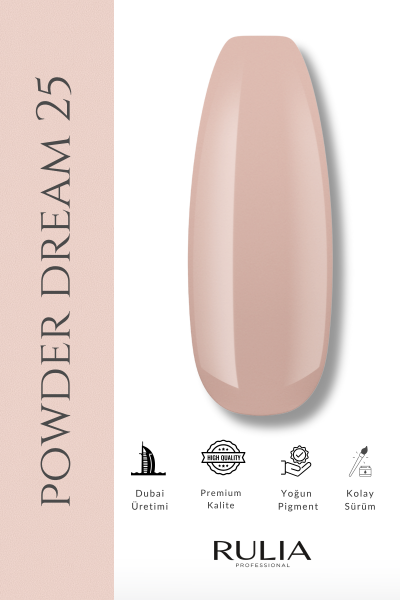 Rulia Kalıcı Oje Powder Dream 025 15 ml
