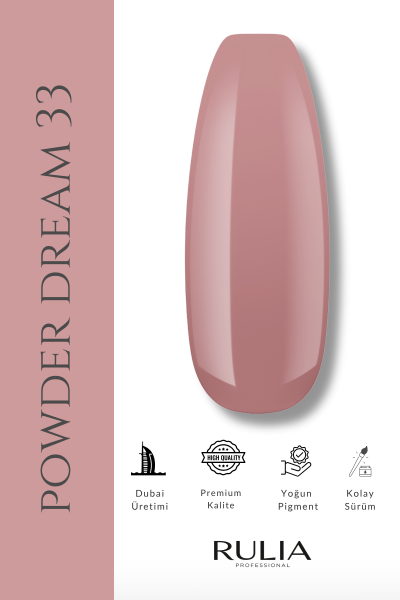 Rulia Kalıcı Oje Powder Dream 033 15 ml