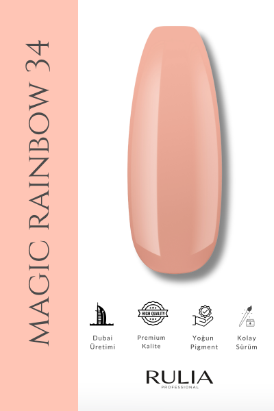 Rulia Kalıcı Oje Magic Rainbow 034 15 ml