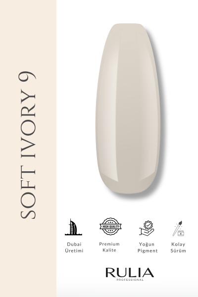 Rulia Kalıcı Oje Soft Ivory 009 15 ml