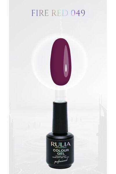 Rulia Kalıcı Oje Fire Red 049 15 ml