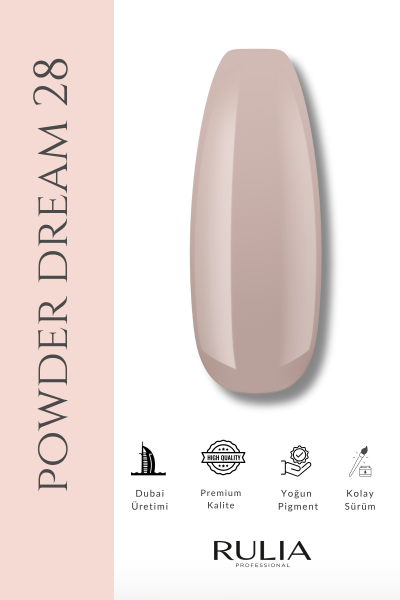 Rulia Kalıcı Oje Powder Dream 028 15 ml