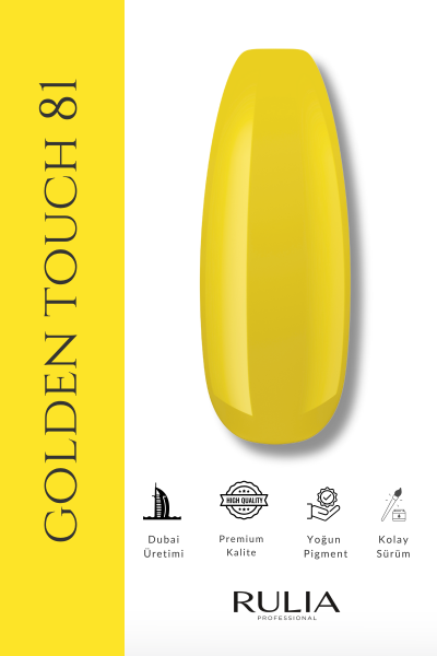 Rulia Kalıcı Oje Golden Touch 081 15 ml