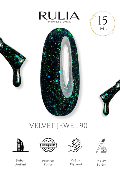 Rulia Kalıcı Oje Velvet Jewel 90 15 ml