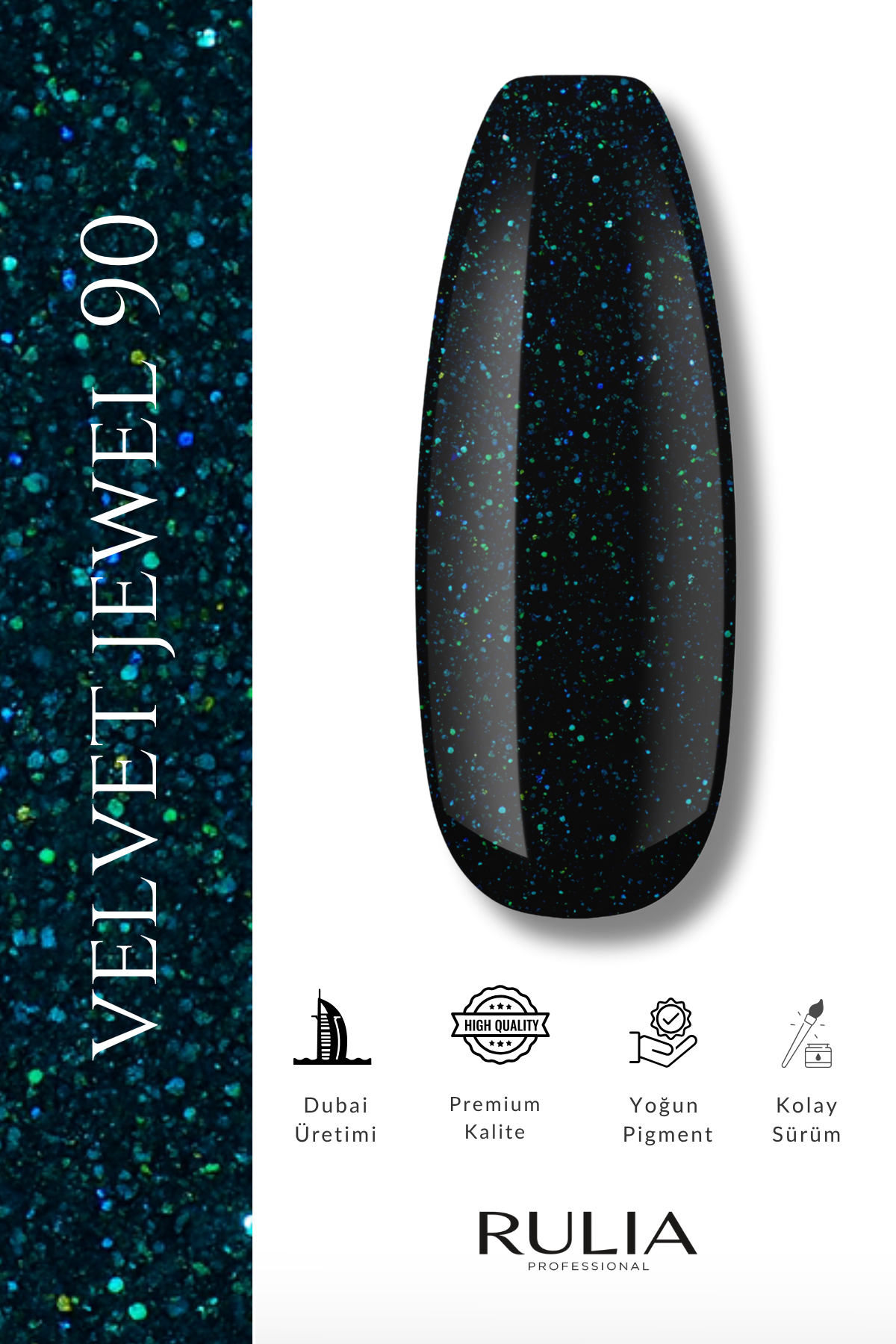 Rulia Kalıcı Oje Velvet Jewel 090 15 ml