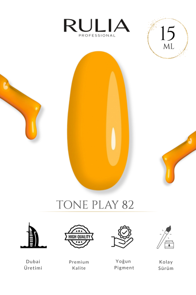 Rulia Kalıcı Oje Tone Play 82 15 ml