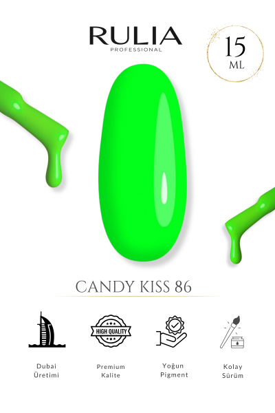 Rulia Kalıcı Oje Candy Kiss 86 15 ml