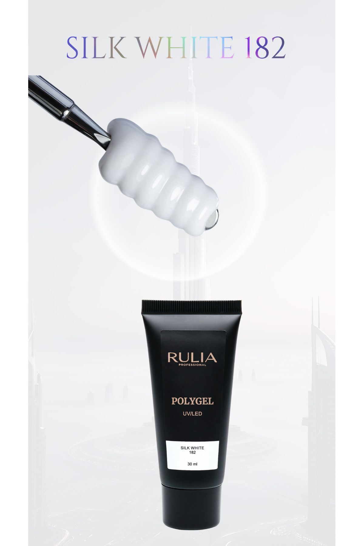 Rulia Poly Gel Silk White 182 30 ml
