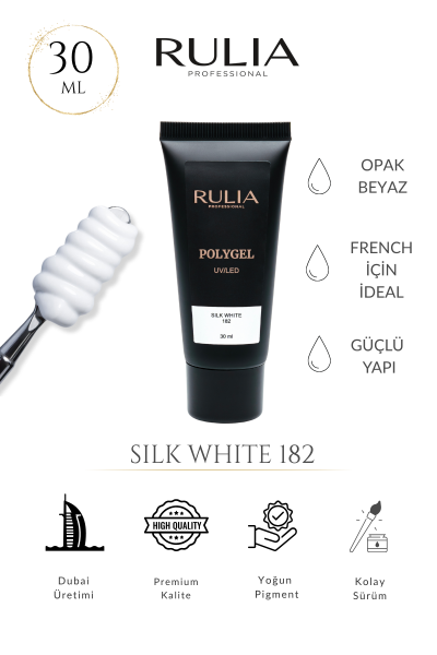 Rulia Poly Gel Silk White 182 30 ml