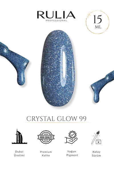 Rulia Kalıcı Oje Crystal Glow 99 15 ml