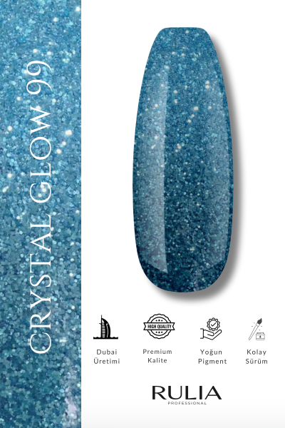 Rulia Kalıcı Oje Crystal Glow 099 15 ml