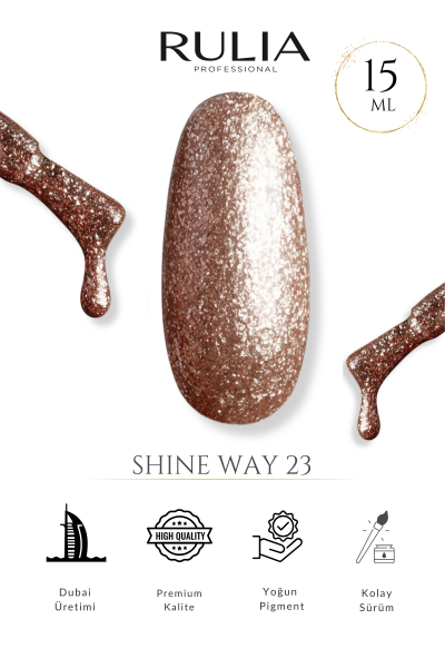 Rulia Kalıcı Oje Shine Way 23 15 ml