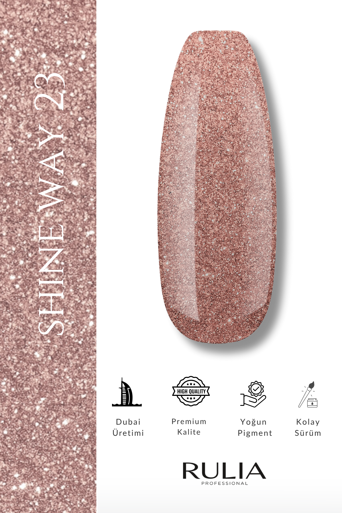 Rulia Kalıcı Oje Shine Way 023 15 ml