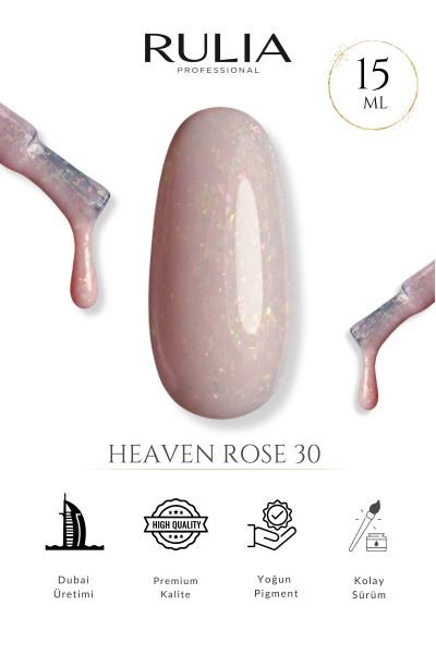 Rulia Kalıcı Oje Heaven Rose 30 15 ml