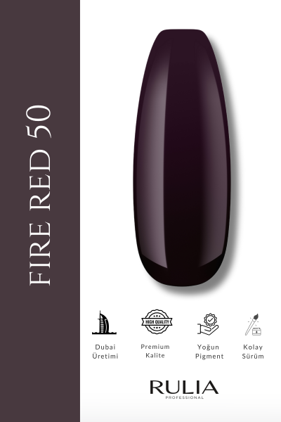 Rulia Kalıcı Oje Fire Red 050 15 ml