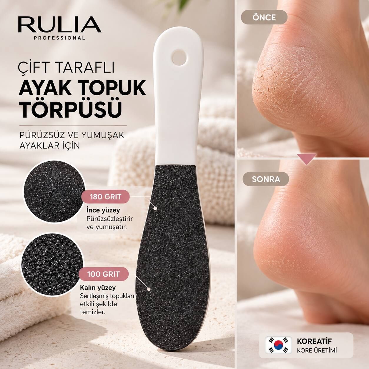 Ayak Topuk Törpüsü Çift Taraflı Nasır ve Ölü Deri Törpüsü