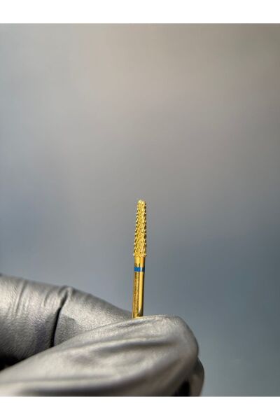 RULIA Gold Karbit Freze Ucu Mavi Bant | Alt Kısım Düzleştirme ve Temizlik Ucu
