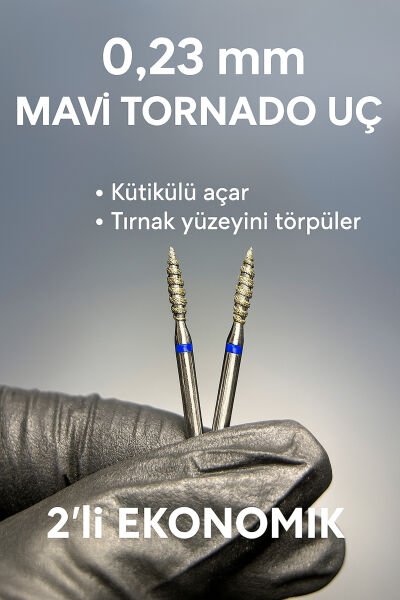 RULIA 0.23 mm Mavi Tornado Uç 2li Ekonomik Set