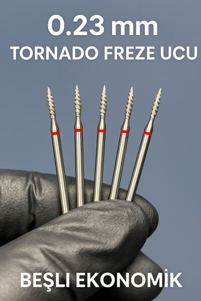 RULIA 0.23 mm Kırmızı Tornado Uç 5li Ekonomik Set
