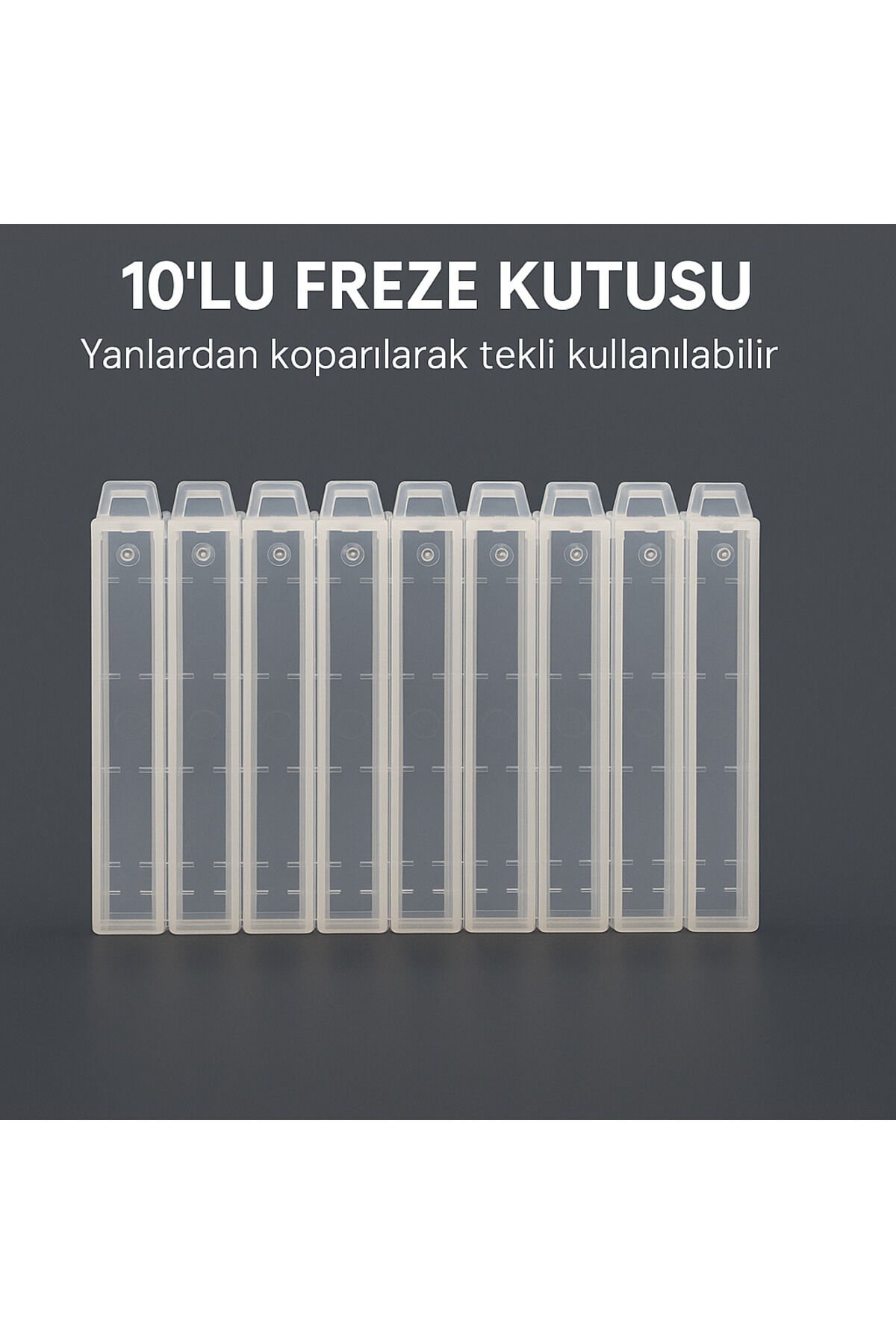 RULIA 10lu Freze Kutusu Tekli Ayrılabilir, Hijyenik ve Pratik Saklama