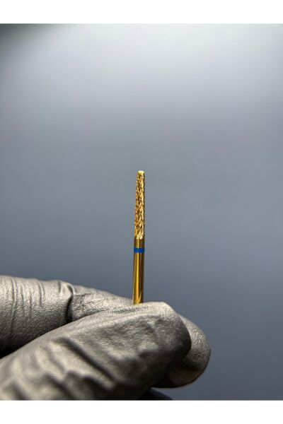 RULIA 2,3 mm Gold Karbit Freze Uç Profesyonel Manikür & Pedikür İçin