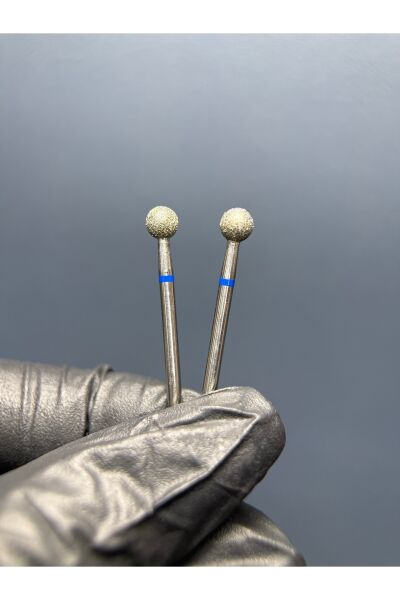 RULIA 5mm Mavi Top Uç 2li Ekonomik Set Profesyonel manikürün vazgeçilmezi!