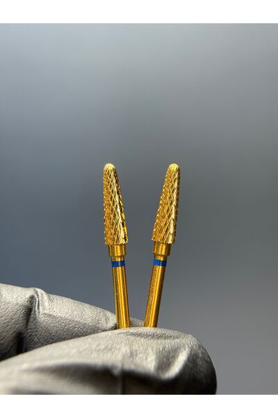 RULIA 2li Ekonomik 4 mm Gold Karbit Uç Tırnak Yapısına Zarar Vermez