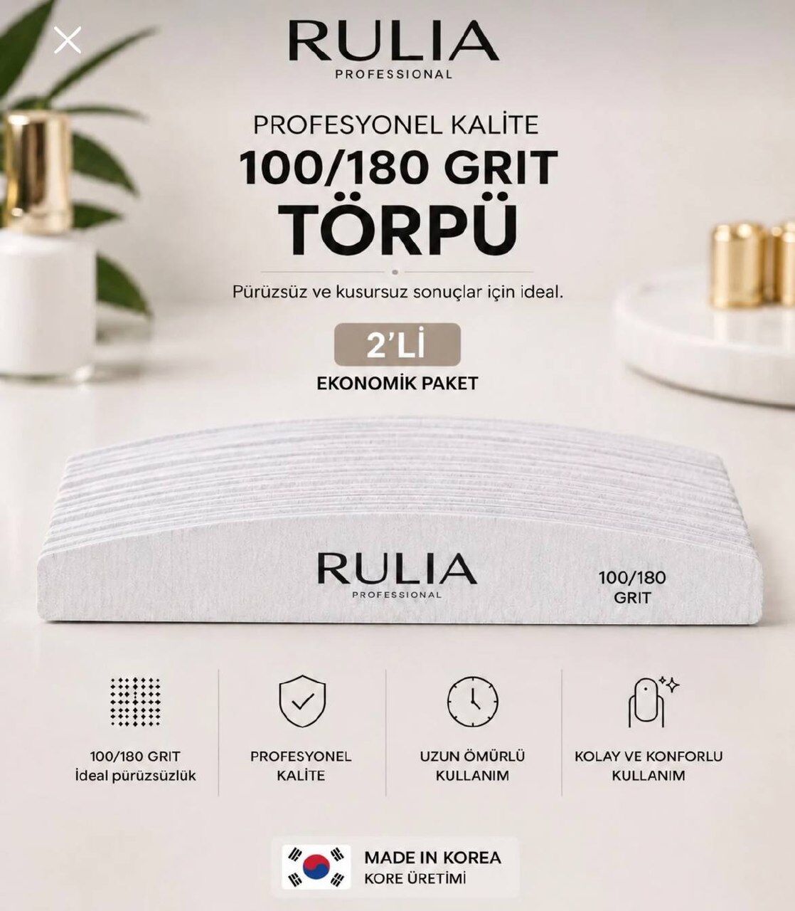 100/180 Tırnak Törpüsü Kore Üretimi 2'li Ekonomik Paket