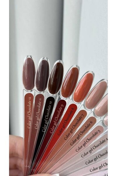 Chocolate Color Gel No:10 Kalıcı Oje 8 ml Ultra Yoğun Pigment Profesyonel Seri