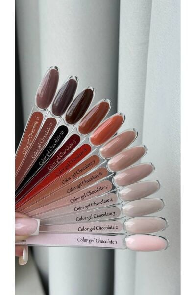 Chocolate Color Gel No:10 Kalıcı Oje 8 ml Ultra Yoğun Pigment Profesyonel Seri