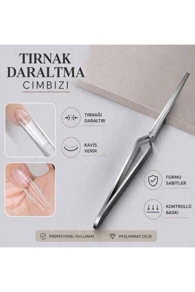 Jel Tırnak Daraltma Cımbızı Kavis Verme ve Form Sabitleme Profesyonel Paslanmaz Çelik