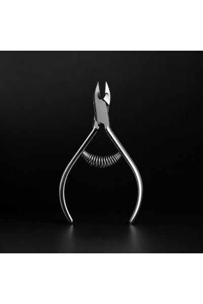 Çift Yaylı Kütikül Pensi 6 mm Uç - 4 mm Dar Ağız - Paslanmaz Çelik Hassas Kesim